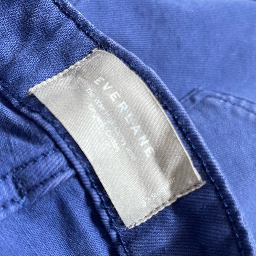 Everlane Achroma Deep Lapis Organic Cotton Way-High Ankle Jean | 32 Reg - Picture 11 of 11